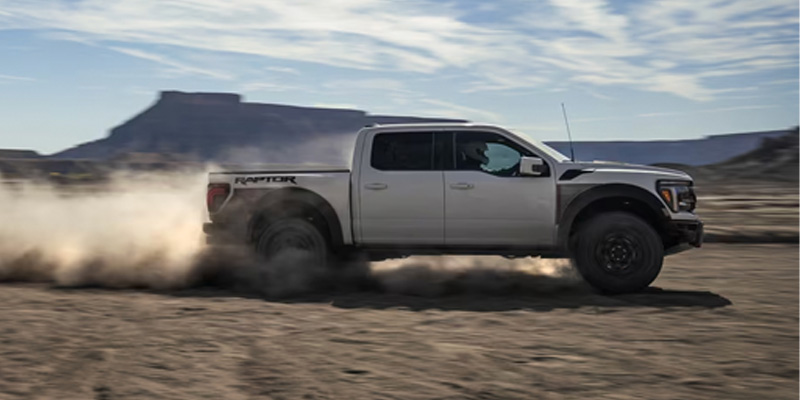 2025 Ford F-150 driving through the dessert